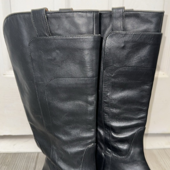 Frye Women’s Paige Tall Riding Boots Black Leather Size 6.5 - Picture 8 of 16